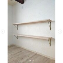 【お店のブラケット棚取り付け】