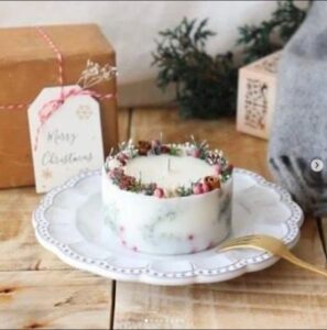 クリスマスらしいキャンドル