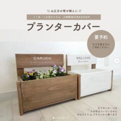 【アトリエDIYＷＳ/11月・12月とことん2時間コース】